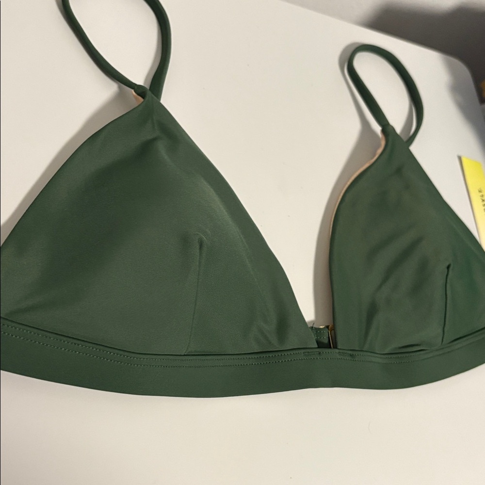 NWT [Summersalt] Triangle Bikini Swimsuit Top Olive Green Women’s Multiple Sizes - Picture 6 of 12